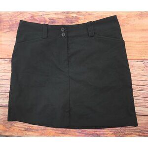 Nike Golf Black Dri-Fit Skort Size 6 Polyester Spandex Womens Athletic Skirt